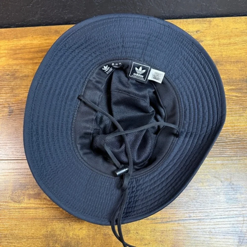 Adidas Originals‎ Trefoil Black Ripstop Mesh Boonie Sun Hat Mens OSFM